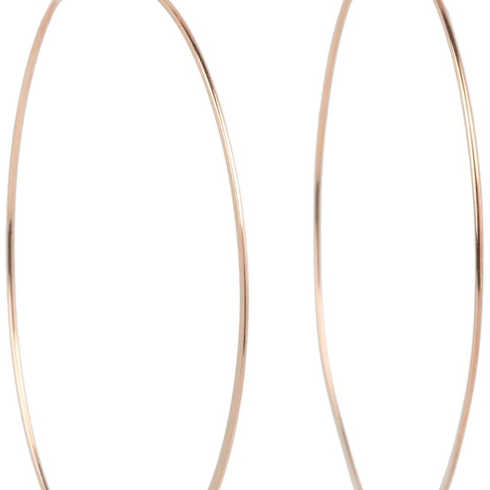 NWT Michael Kors Rose Gold Hoop Earrings, 2.25 ins - Picture 4 of 5